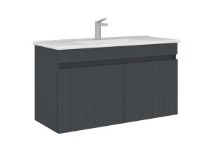 "Tivoli 100" Vanity Cabinet - 100 x 45 x 57 cm - Matte Anthracite