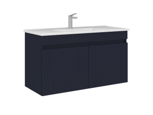 "Tivoli 100" Vanity Cabinet - 100 x 45 x 57 cm - Matte Navy Blue