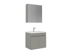 "Tivoli 65" Vanity Set with Mirror (2-Piece) - 65 x 45 x 57 cm - Matte Cashmere