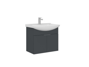 "Purus 65" Vanity Cabinet - 65 x 50 x 58 cm - Matte Anthracite