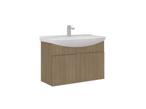 "Purus 80" Vanity Cabinet - 80 x 50 x 58 cm - Sonomo Oak