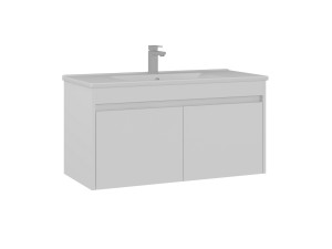 "Side 100 v3" Vanity Cabinet - 100 x 45 x 52 cm - Matte White