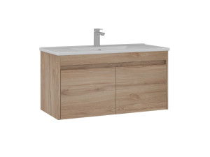 "Side 100 v3" Vanity Cabinet - 100 x 45 x 52 cm - Oak