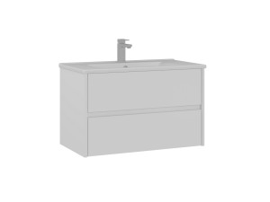 "Side 85 v2" Vanity Cabinet - 85 x 45 x 52 cm - Matte White