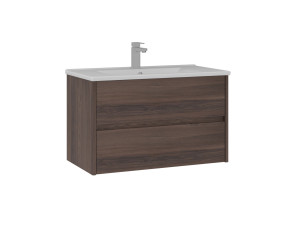 "Side 85 v2" Vanity Cabinet - 85 x 45 x 52 cm - Dark Walnut