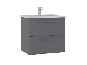 "Nuvola 65 v2" Vanity Cabinet - 65 x 50 x 62 cm - Grey