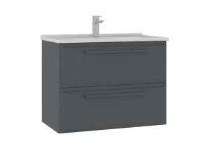 "Nuvola 80 v2" Vanity Cabinet - 80 x 50 x 62 cm - Anthracite