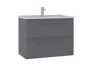 "Nuvola 80 v2" Vanity Cabinet - 80 x 50 x 62 cm - Grey