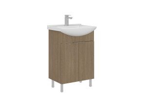 "Purus 55" Vanity Cabinet - 55 x 50 x 83 cm - Sonomo Oak
