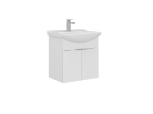 "Purus 55" Vanity Cabinet - 55 x 50 x 58 cm - White