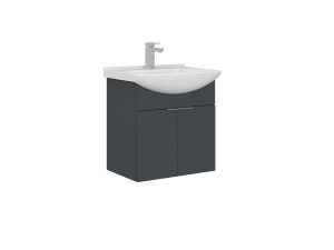"Purus 55" Vanity Cabinet - 55 x 50 x 58 cm - Matte Anthracite