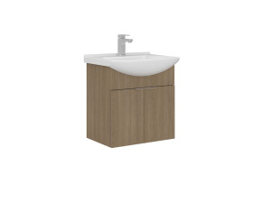 "Purus 55" Vanity Cabinet - 55 x 50 x 58 cm - Sonomo Oak
