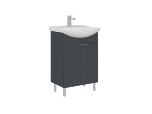 "Purus 55" Vanity Cabinet - 55 x 50 x 83 cm - Matte Anthracite