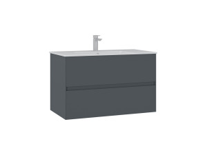 "Nest 91 v2" Vanity Cabinet - 91 x 51 x 55 cm - Matte Anthracite
