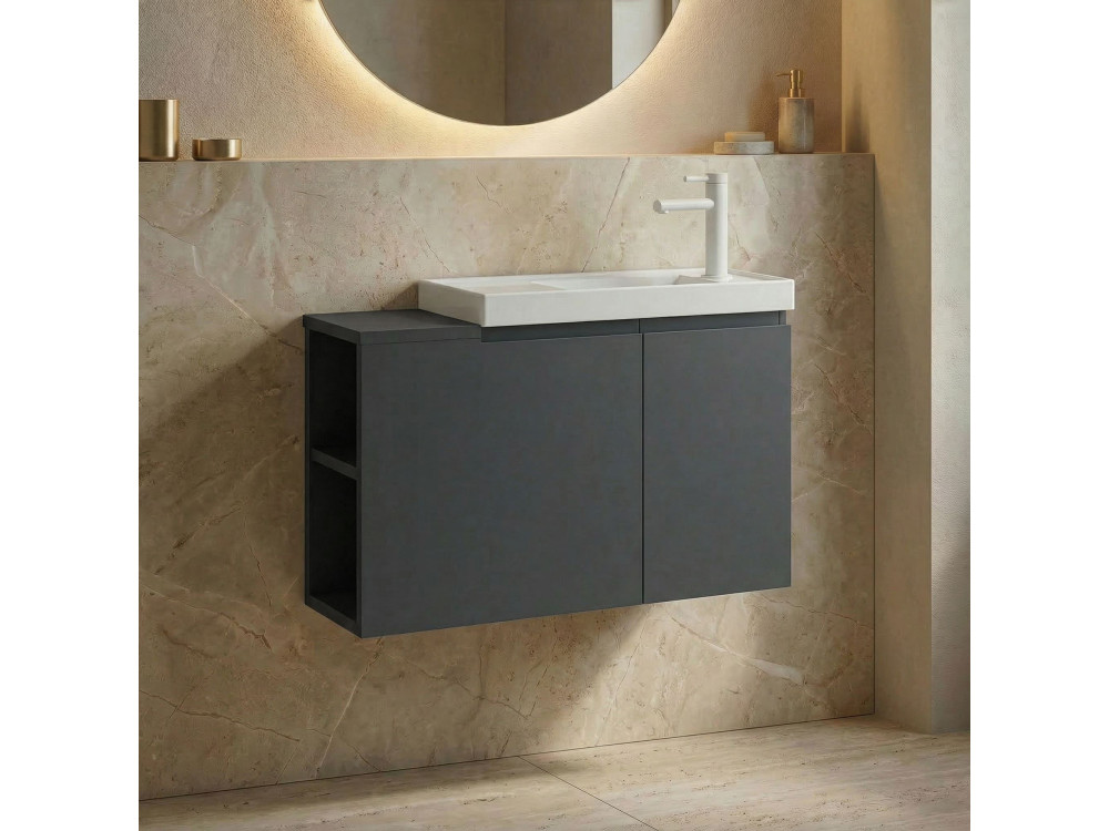 Parametre 2 80 x 22 x 45 cm Parametre 1 Anthracite Mat