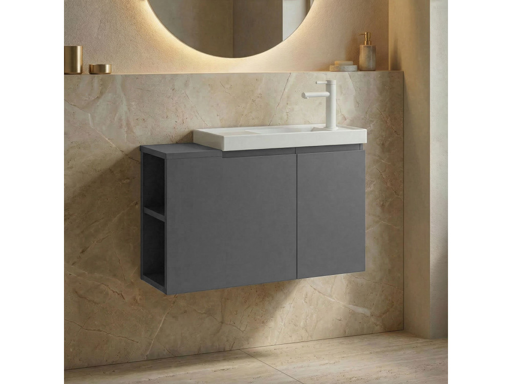 Parametre 2 80 x 22 x 45 cm Parametre 1 Gris Mat