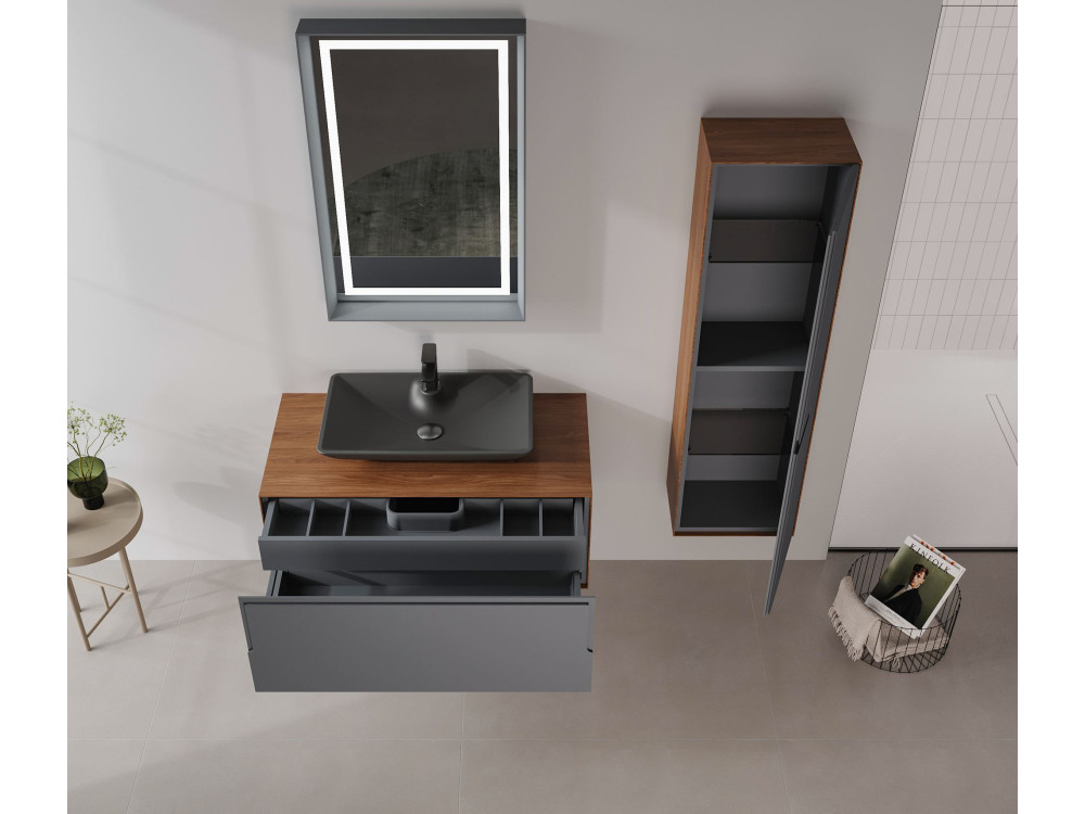 Parametre 1 Noyer, Anthracite Parametre 2 100 x 50 x 40 cm