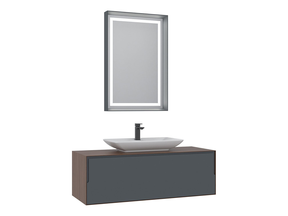 Parametre 2 120 x 50 x 40 cm Parametre 1 Noyer / Anthracite / Blanc