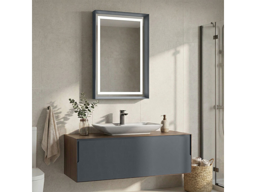 Parametre 2 120 x 50 x 40 cm Parametre 1 Noyer / Anthracite / Blanc