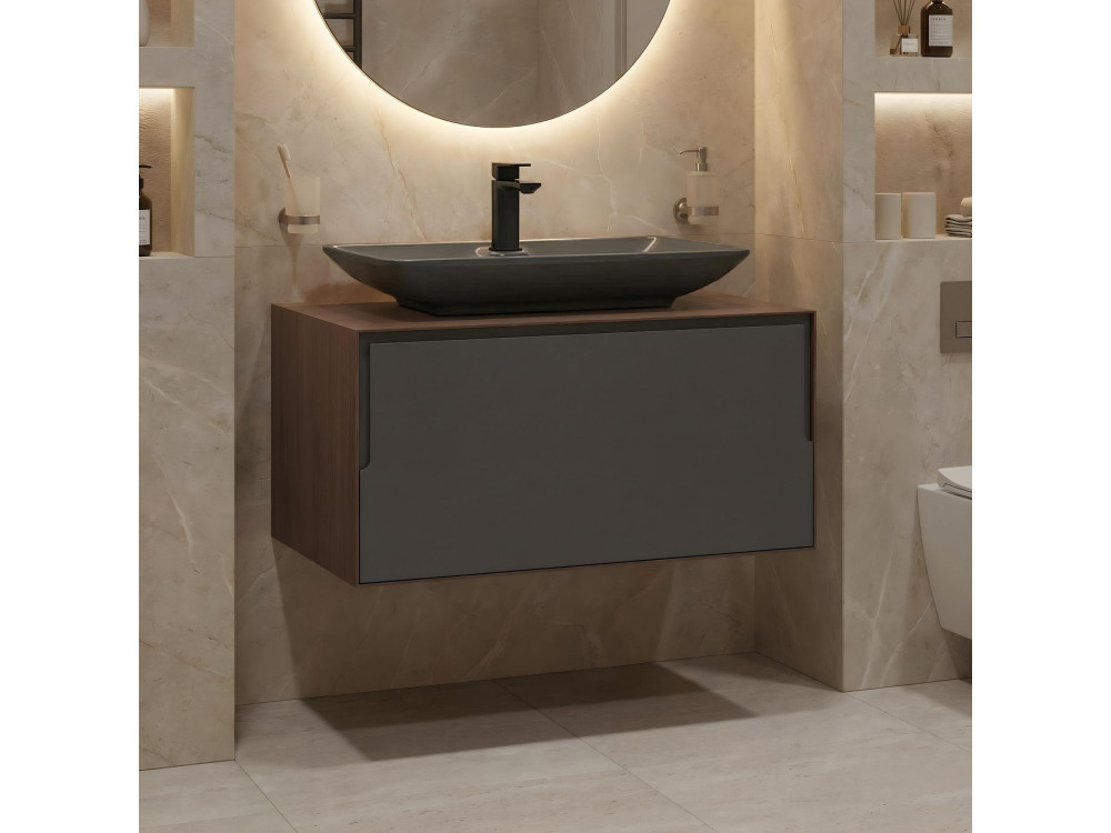 Parametre 1 Noyer, Anthracite Parametre 2 80 x 50 x 40 cm