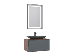 Parametre 1 Noyer, Anthracite Parametre 2 60 x 10 x 90 cm