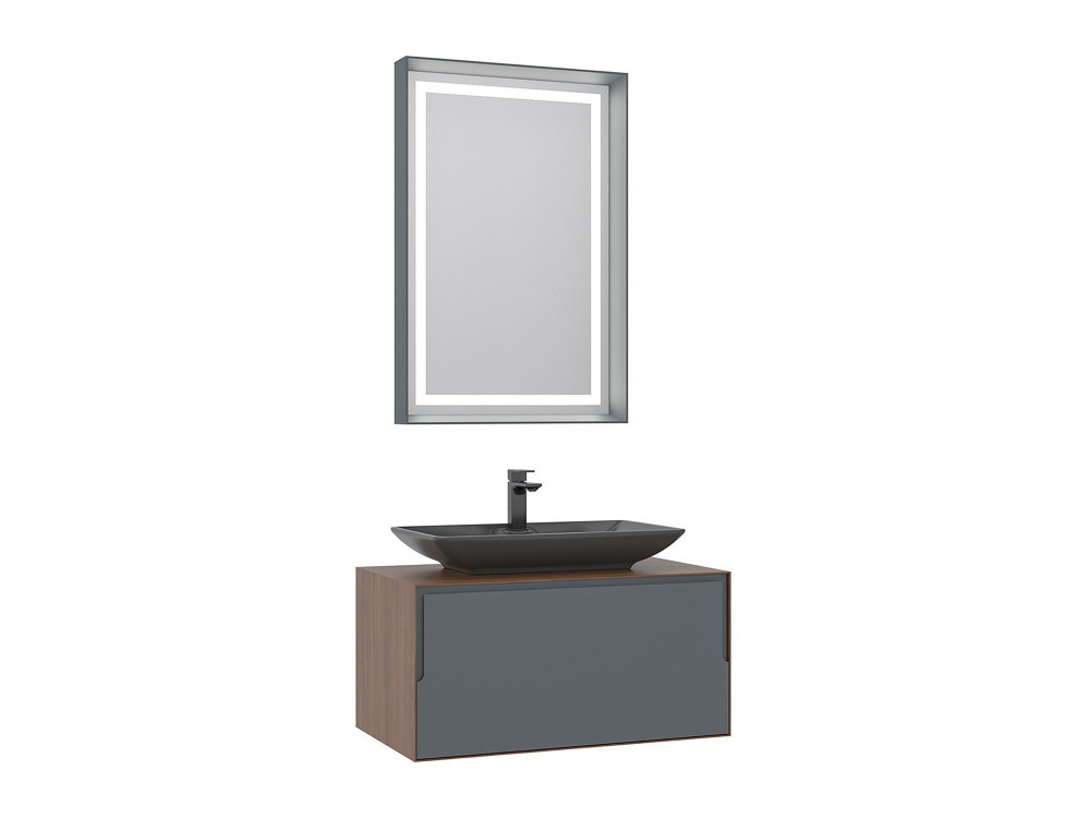 Parametre 1 Noyer, Anthracite Parametre 2 60 x 10 x 90 cm