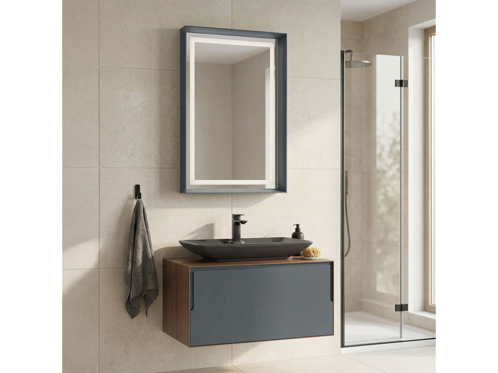 Parametre 1 Noyer, Anthracite Parametre 2 60 x 10 x 90 cm