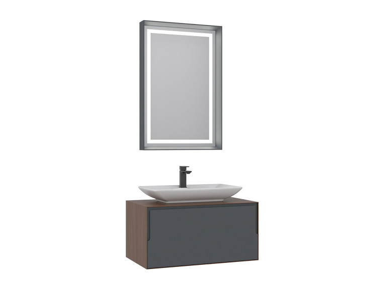 Parametre 2 60 x 10 x 90 cm Parametre 1 Noyer / Anthracite / Blanc