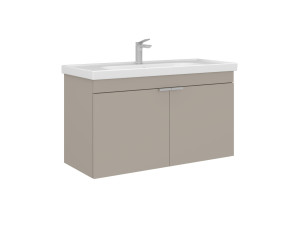 "Desna 100" Vanity Cabinet - 100 x 45 x 58 cm - Sand