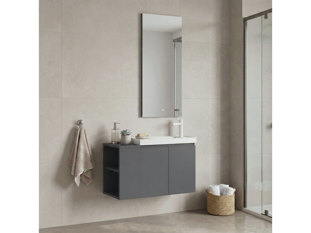 Parametre 2 80 x 22 x 45 cm Parametre 1 Gris Mat