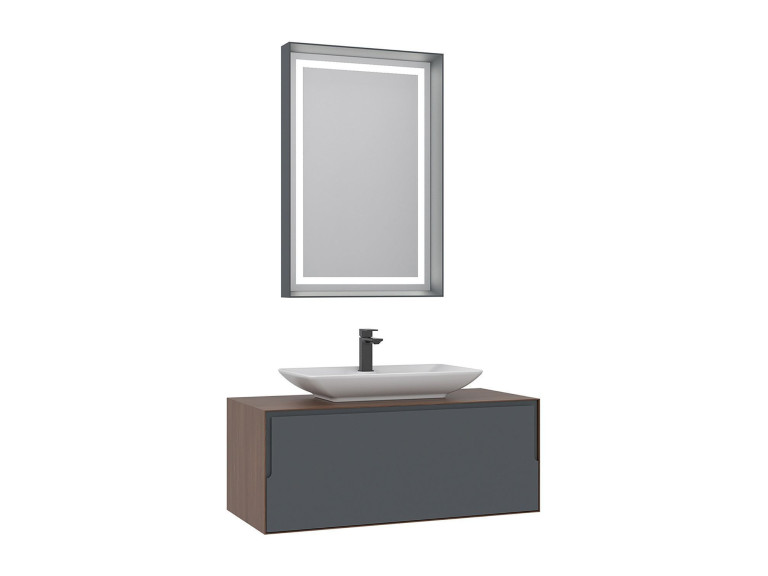 Parametre 2 100 x 50 x 40 cm Parametre 1 Noyer / Anthracite / Blanc