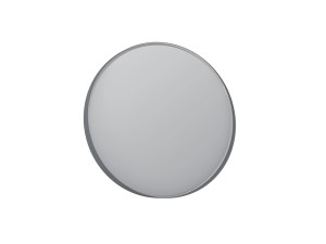 "Moonlight 90 v2" Decorative Wooden Mirror - 90 x 7 x 90 cm - Matte Gray