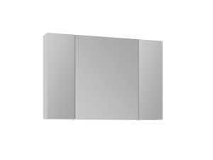"Nuvola 100 v2" Bathroom Cabinet with Mirror - 97 x 16 x 66 cm - Cashmere