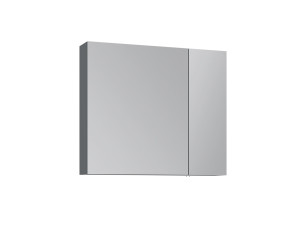 "Nuvola 80 v2" Bathroom Cabinet with Mirror - 75 x 16 x 66 cm - Anthracite