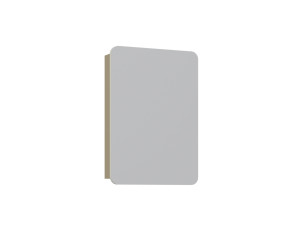 "Orbit 50" Bathroom Cabinet with Mirror - 50 x 16 x 71 cm - Mink