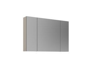 "Desna 100" Bathroom Cabinet with Mirror - 97 x 16 x 66 cm - Sand