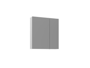 "Bari 60" Bathroom Cabinet with Mirror - 60 x 16 x 66 cm - Matte White