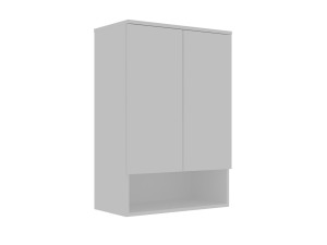"Bosco Lume 70" Bathroom Cabinet - 70 x 36 x 100 cm - Matte White