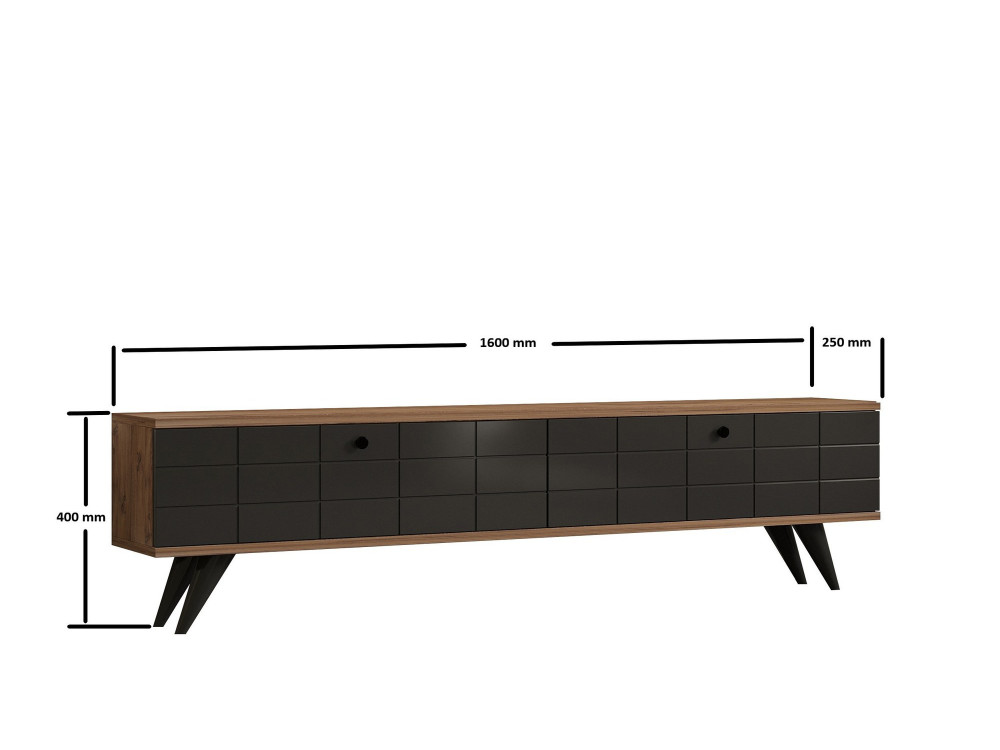 Alberi" wooden TV stand - 160 x 25 x...