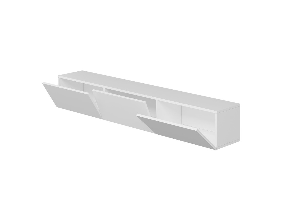Rigel" wooden wall-hung TV stand -...