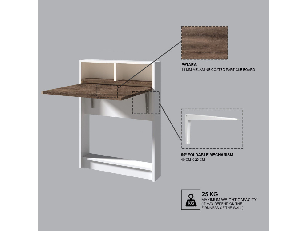 Bracked" folding wooden dining table...