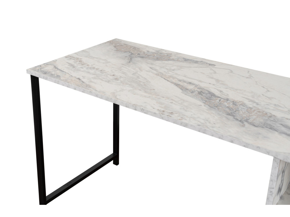Twin" double desk with 2 wooden...