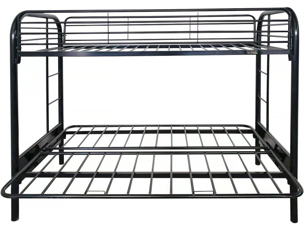 Mezzanine bed "POLO" - Metal - Black