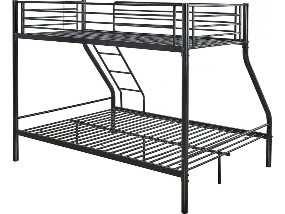 Bunk bed "LEO" - Black - Metal
