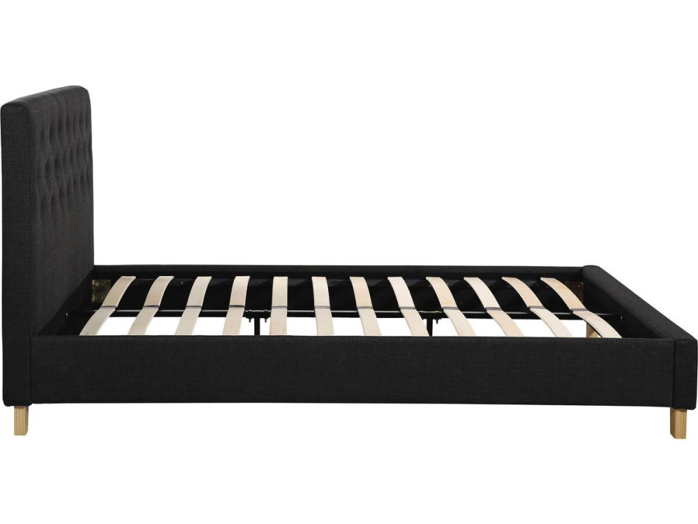 "Emmy" bed - 140 x 190 cm - Grey