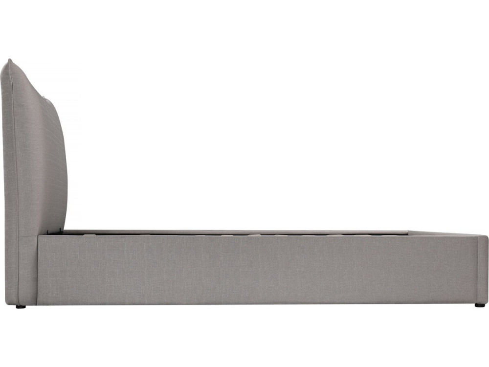 Megeve double storage bed 140 x 200 cm - Grey
