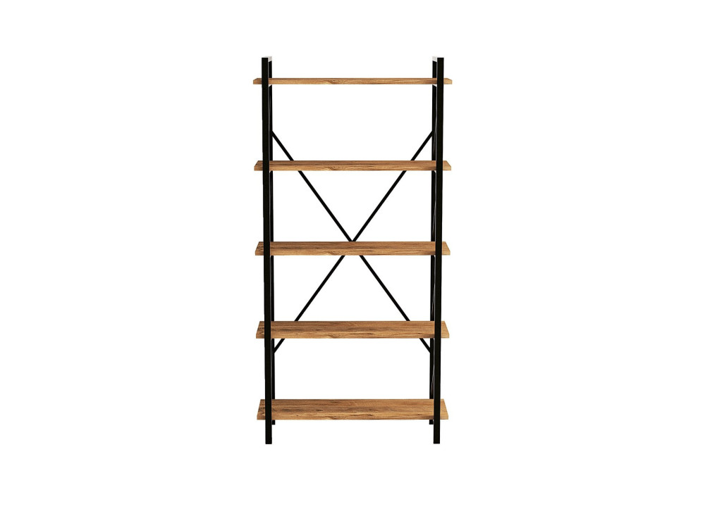 Nero" wooden bookcase - 90 x 33 x 180...