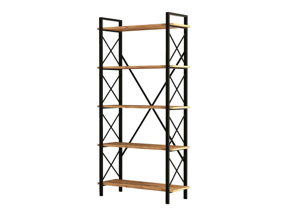 Nero" wooden bookcase - 90 x 33 x 180...