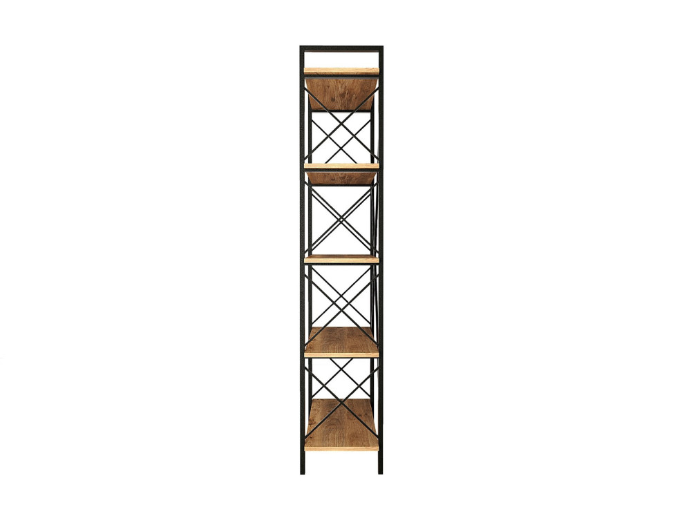 Nero" wooden bookcase - 90 x 33 x 180...