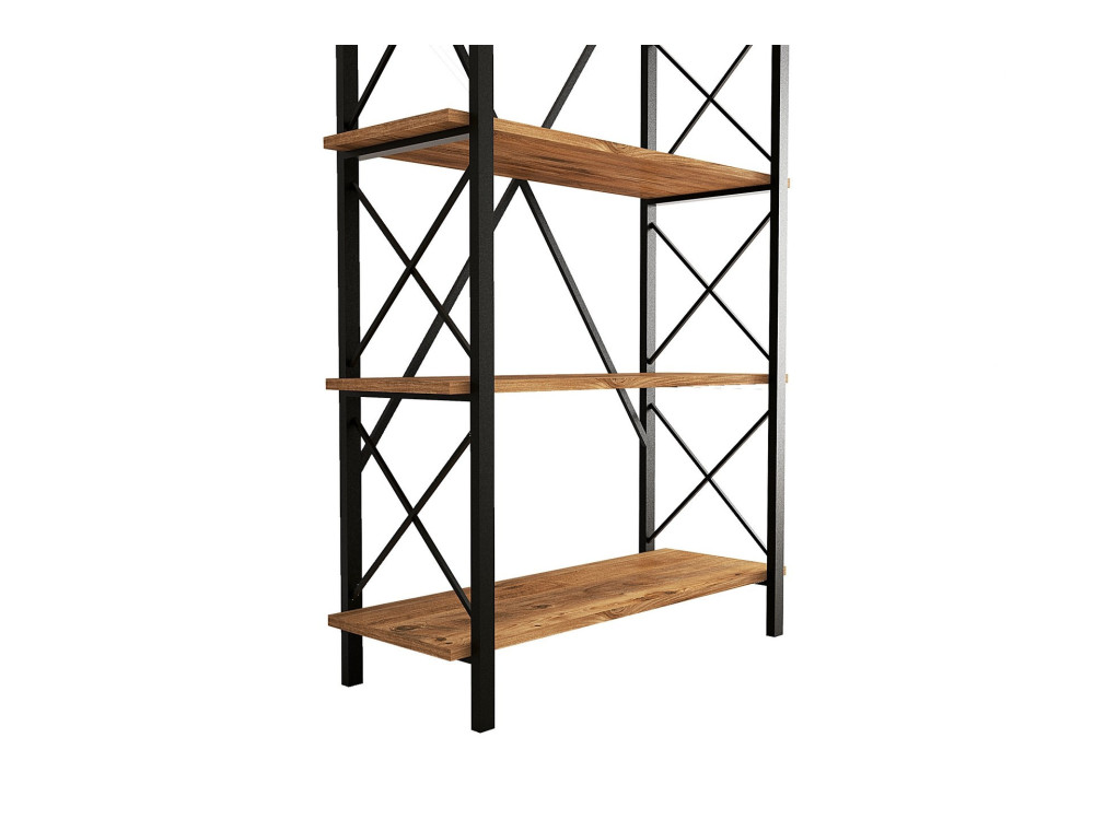 Nero" wooden bookcase - 90 x 33 x 180...